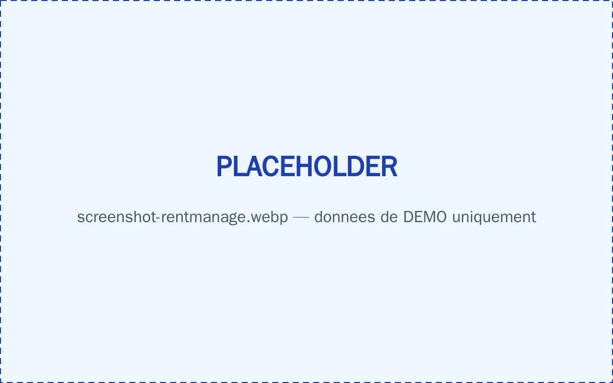Tableau de bord financier de RentManage : revenus, charges et taux d'occupation